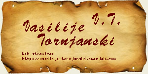 Vasilije Tornjanski vizit kartica